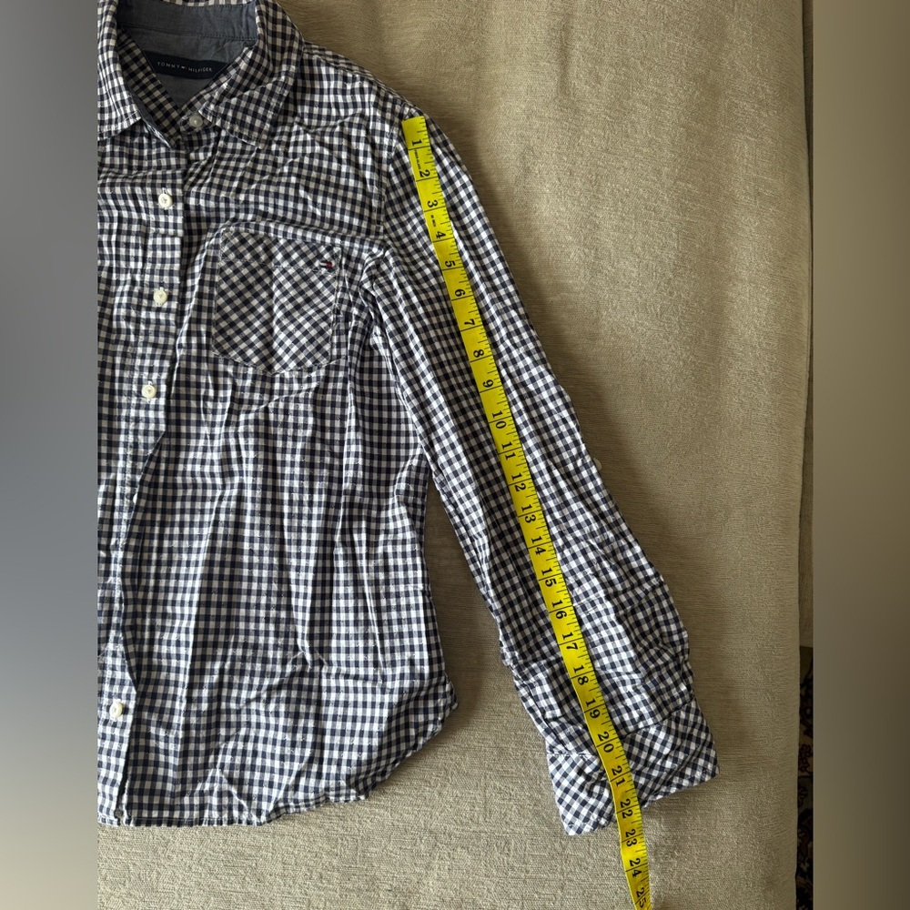 Tommy Hilfiger Gingham Button-Down Shirt Size Small - Picture 11 of 11